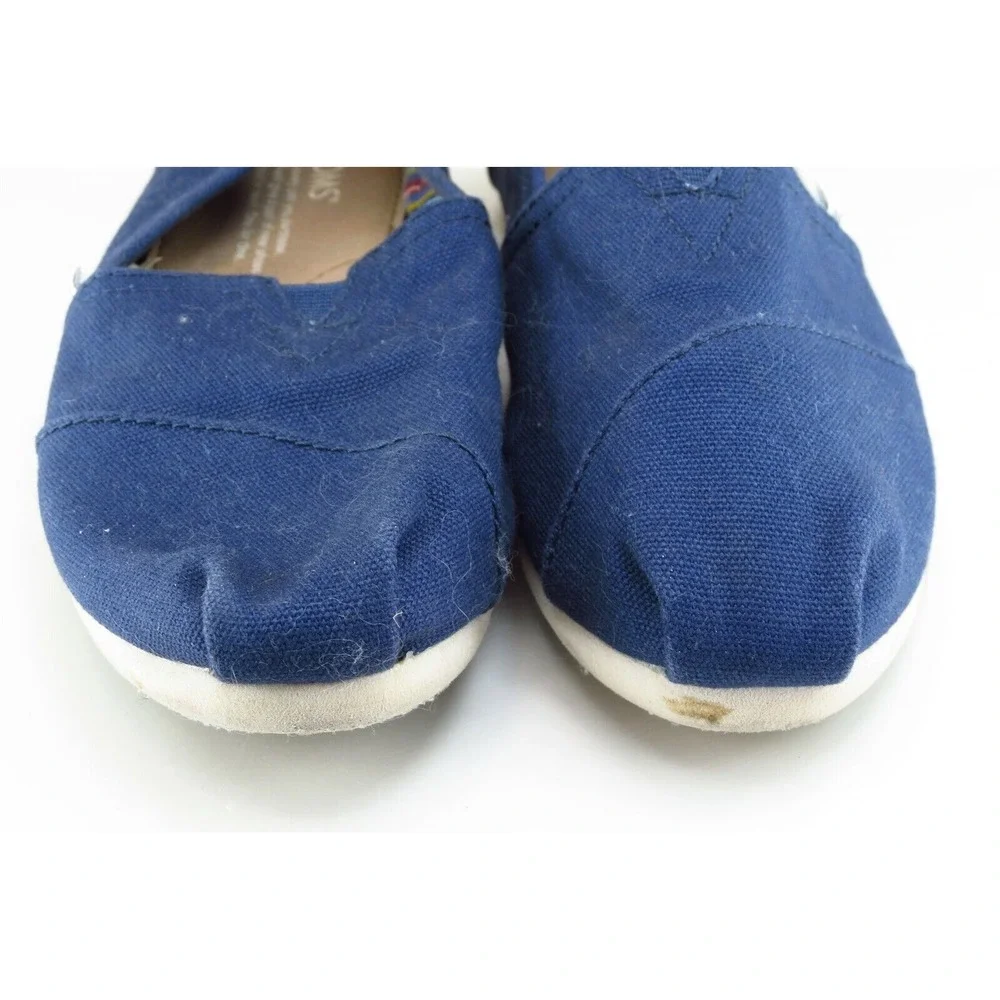 Toms Women Sz 6 M Blue Flat‎ Fabric Shoes